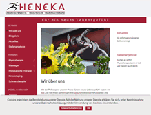 Tablet Screenshot of praxis-heneka.de